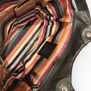 Coach Bleeker Legacy Stripe Glove Tanned Leather Tote